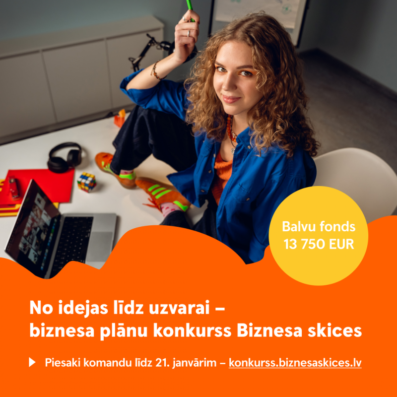 Iespēja jauniešiem: biznesa plānu konkurss “Biznesa skices”