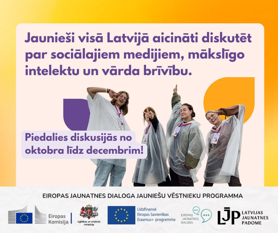 Jaunieši visā Latvijā aicināti iesaistīties diskusijās par informāciju un konstruktīvu dialogu