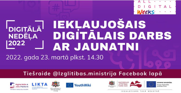 Diskusija "Iekļaujošais digitālais darbs ar jaunatni"