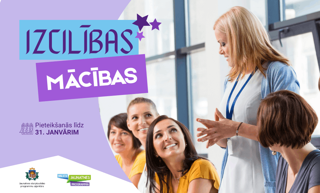 Aicinām pieteikties dalībai mācību kursā “Mācības jaunatnes darbinieku Izcilības programmā”